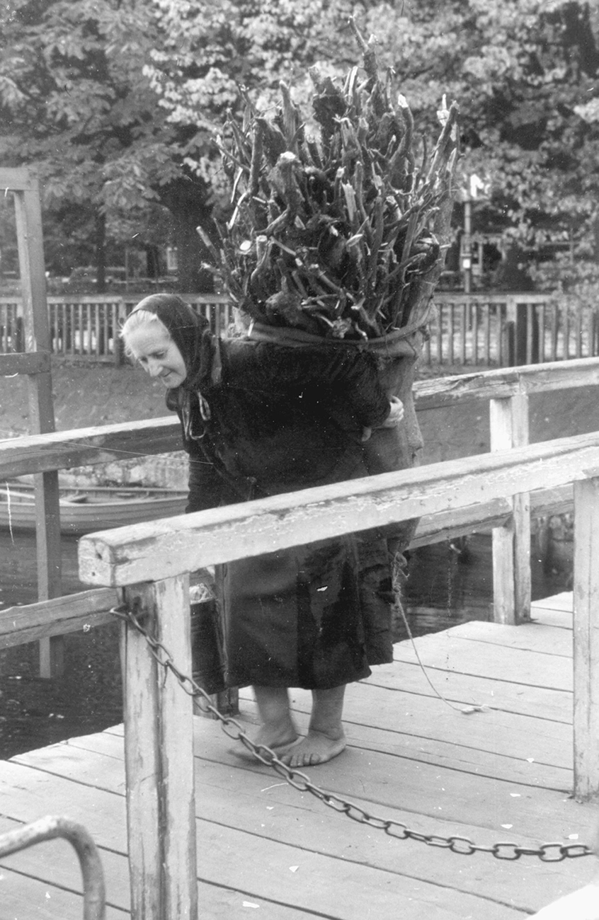 An old woman collecting wood, akg-images - Walter Schulze