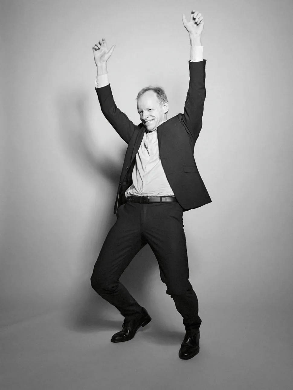 Clemens Fuest in a celebratory pose, photo: Regina Recht