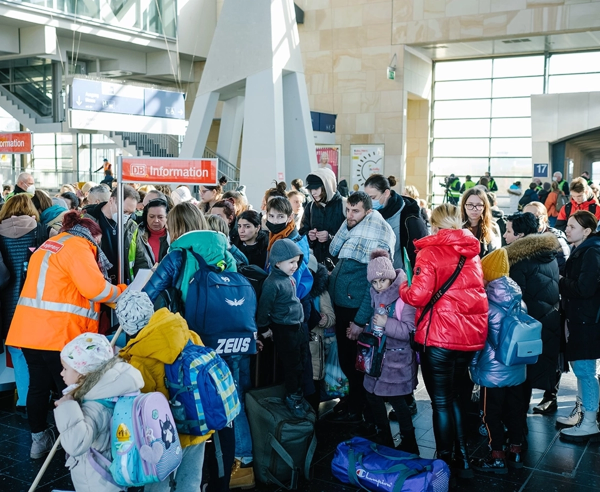 Ukrainian refugees arriving in Germany, Picture-Alliance/dpa | Ole Spata