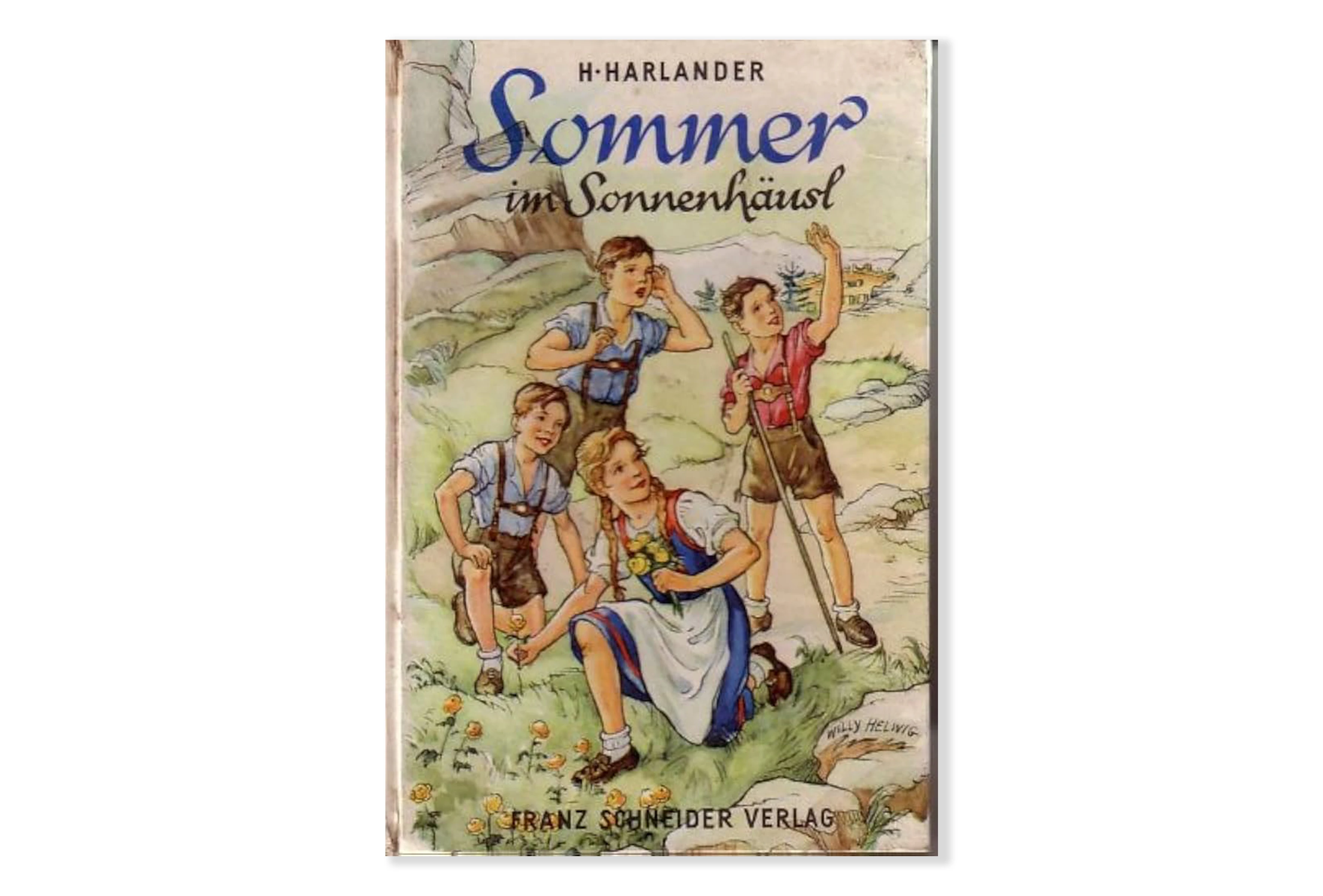 Buchcover von Harlanders Kinderbuch "Sommer im Sonnenhäusl"